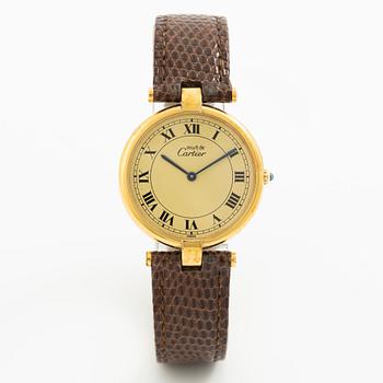 must de Cartier, Vendôme, wristwatch, 30 mm.