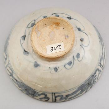SKÅL, porslin, Kina, Ming 1600-tal.