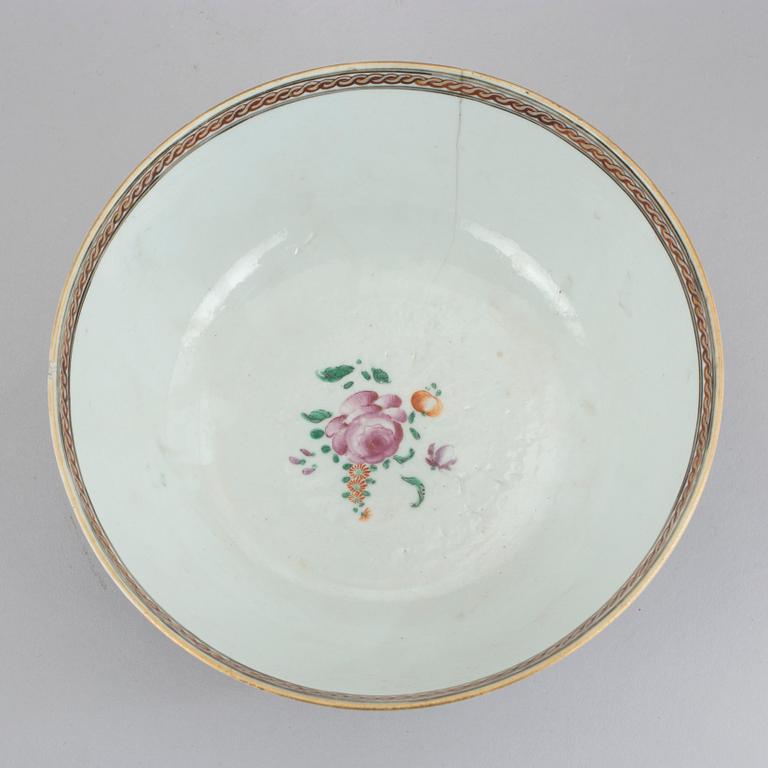 SKÅL, kompaniporslin, Kina, Qianlong (1736-95).
