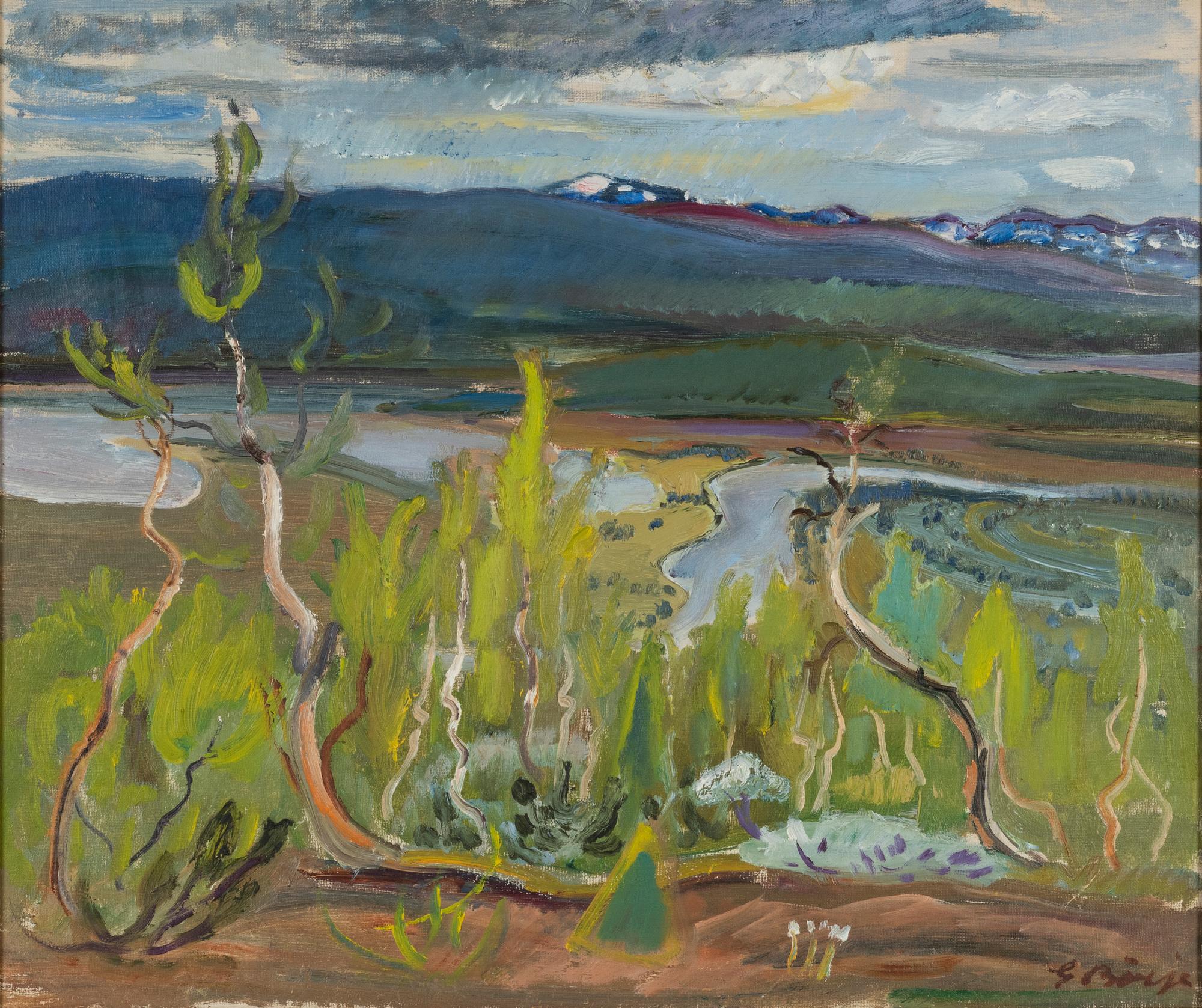 Gideon Börje, oil on canvas, signed.