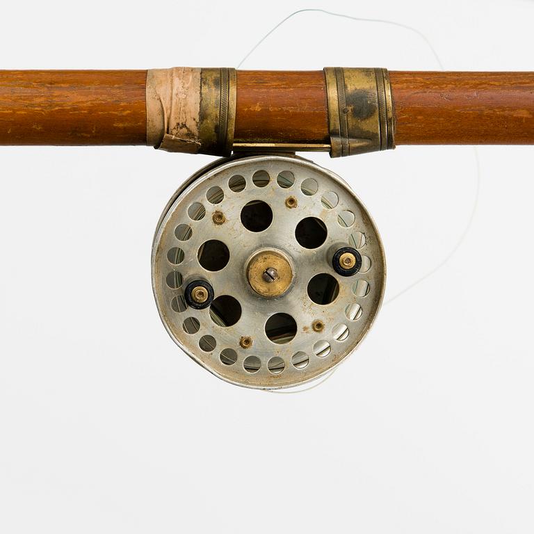 FLUGFISKESPÖ, i fyra delar med "Boca"-rulle. Danmark 1900-talets första hälft.