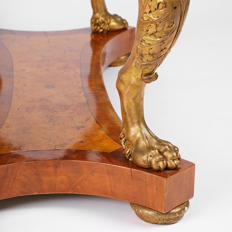 A presumably Austrian Empire centre table, early 19th century.