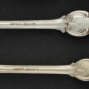 CUTLERY, 35 pieces, silver, 19th and 20th century.