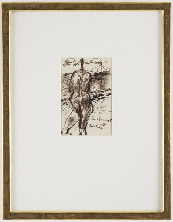 KARL GRANQUIST, indian ink, signed and dated Biot 28.6-67.