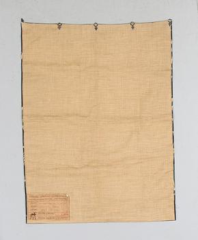 VÄGGPANEL, tygtryck, Frankrike, 1900-talets andra hälft.