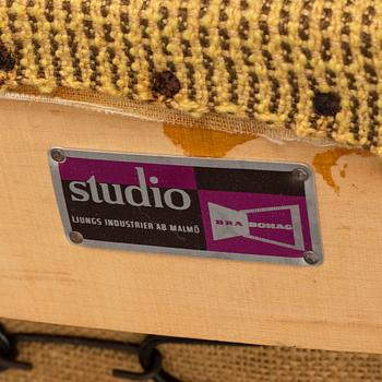 ALF SVENSSON, fåtölj, "Teve", Ljungs Industrier, Bra Bohag, 1950-tal.