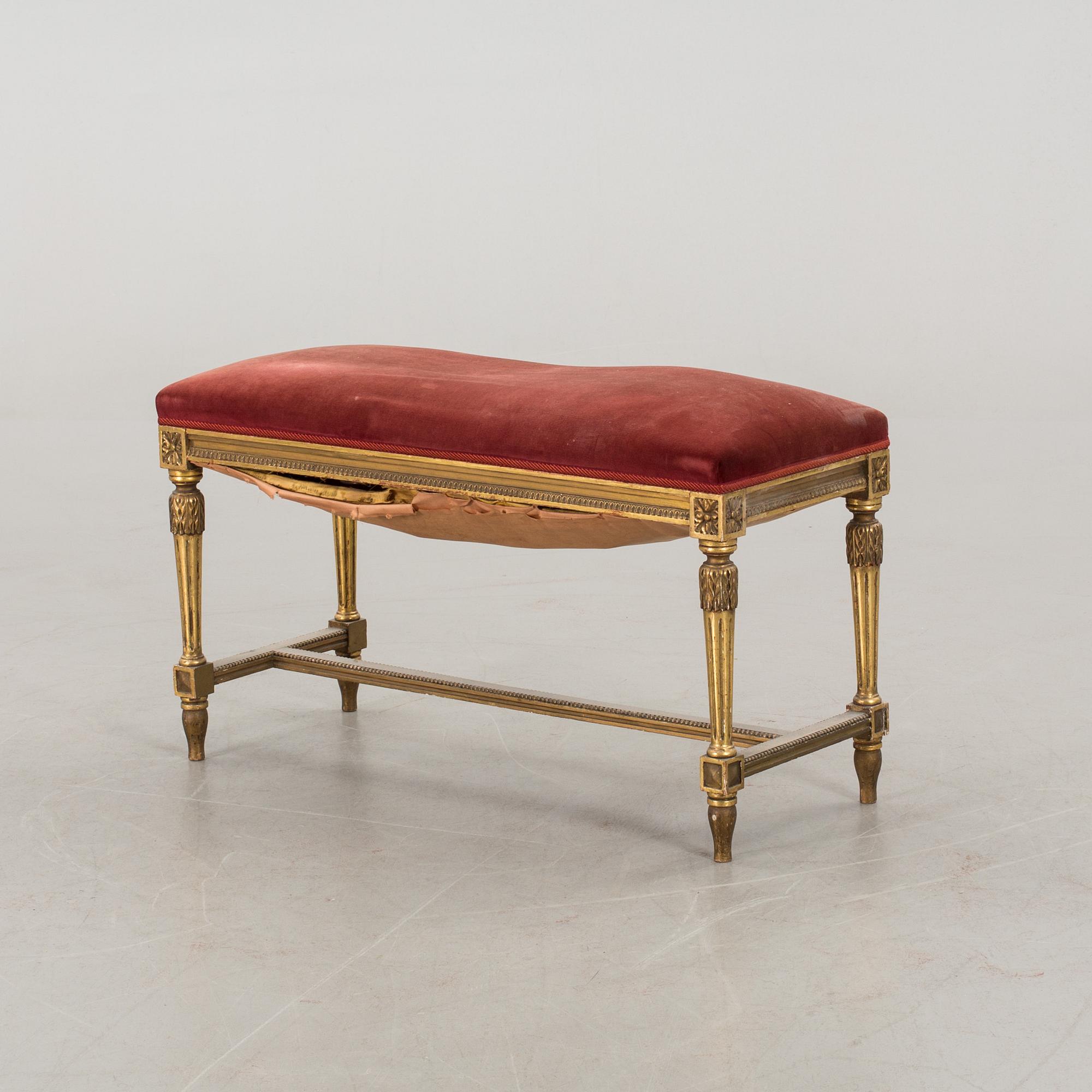 TABURETT, gustaviansk stil 1900-tal.