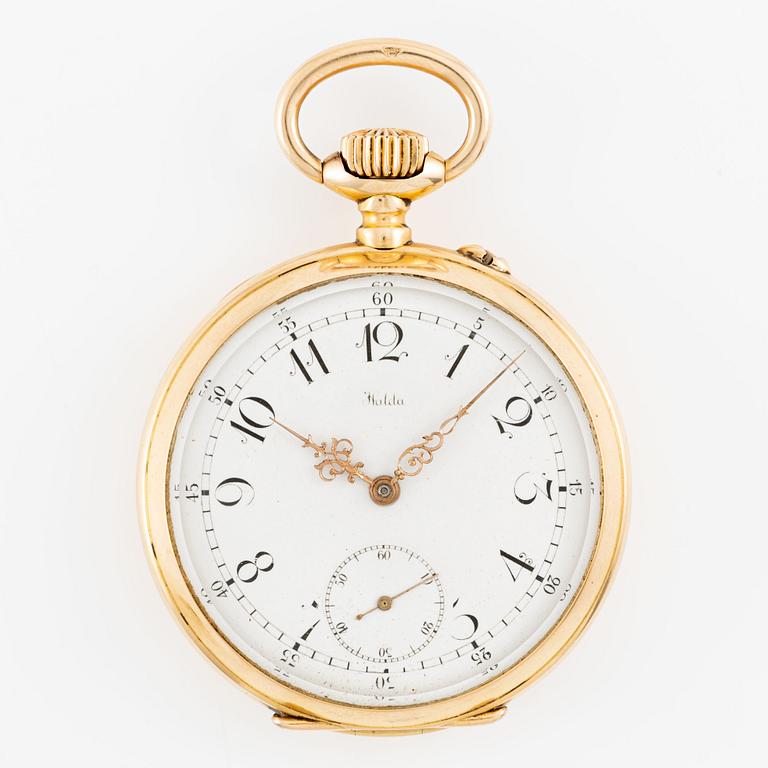Halda, pocket watch, 49.5 mm.