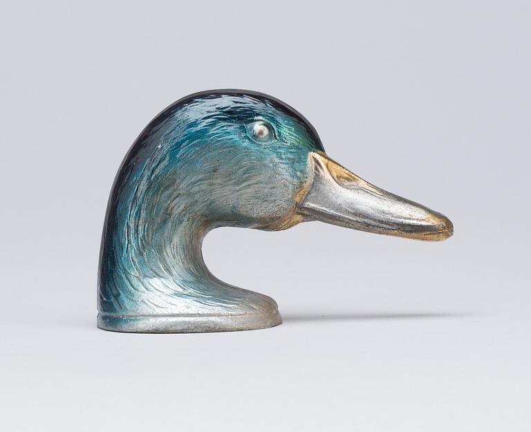 FLASKÖPPNARE, mässing, "Ducky", Paris, 1900-talets andra hälft.