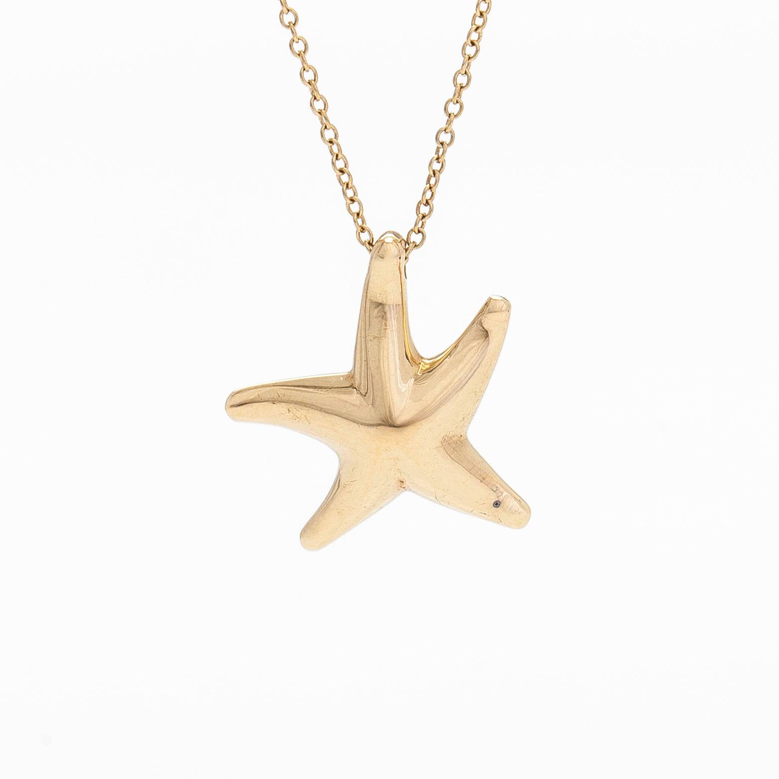 Tiffany, Elsa Peretti, an 18K gold 'Starfish' necklace.
