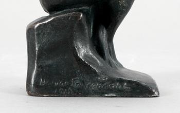 HALVAR FRISENDAHL, skulptur, brons, sign. Saknar gjutarstämplar.
