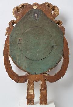 VÄGGPENDYL, av Johan Gustaf Anjou, gustaviansk, 1700-talets slut.