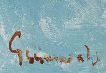 ISAAC GRÜNEWALD. Olja på pannå. Sign Grünewald.