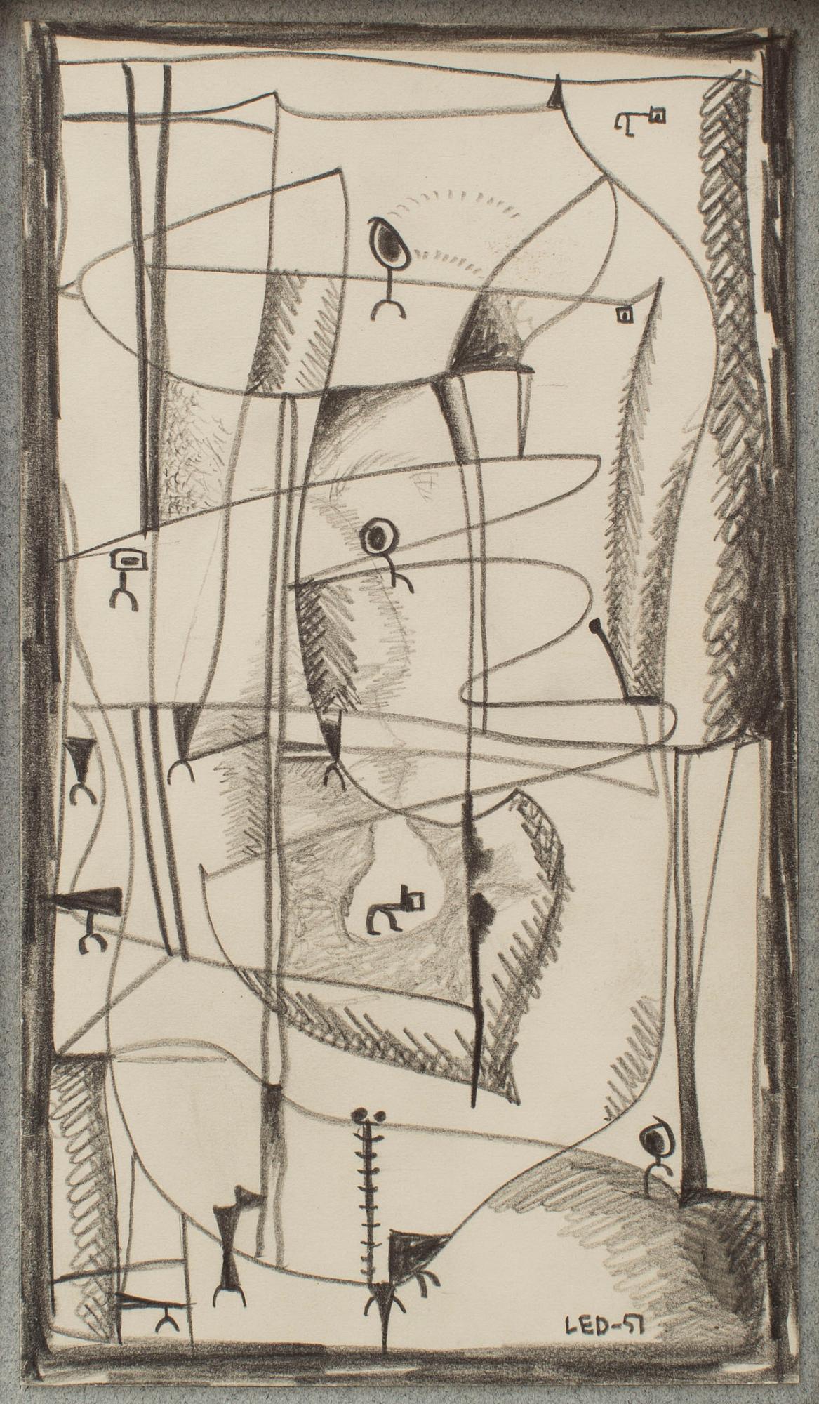 LARS ENGLUND, Pencil, signed and dated -51.