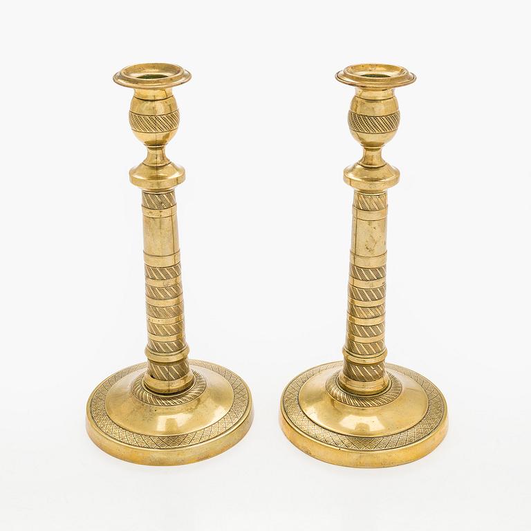 Ljusstakar, ett par 1800-talets senare hälft.