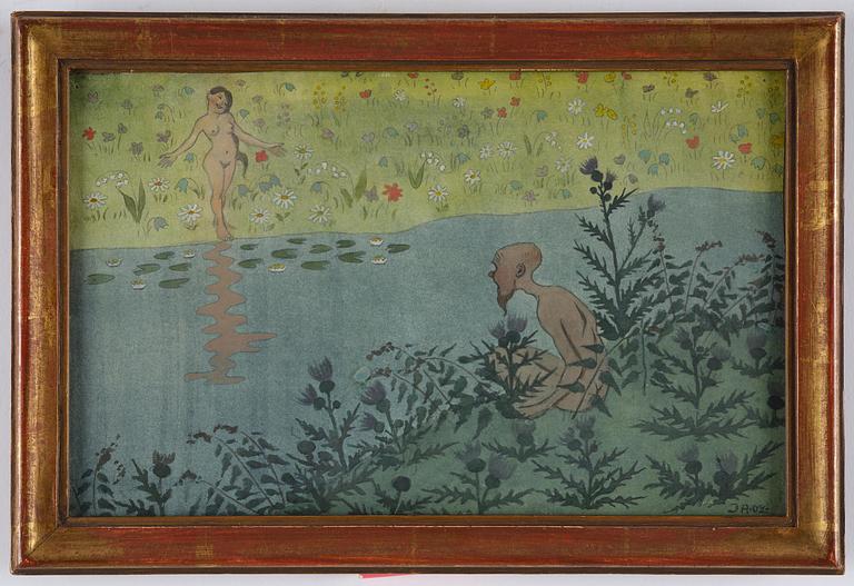 Ivar Arosenius, By the water.