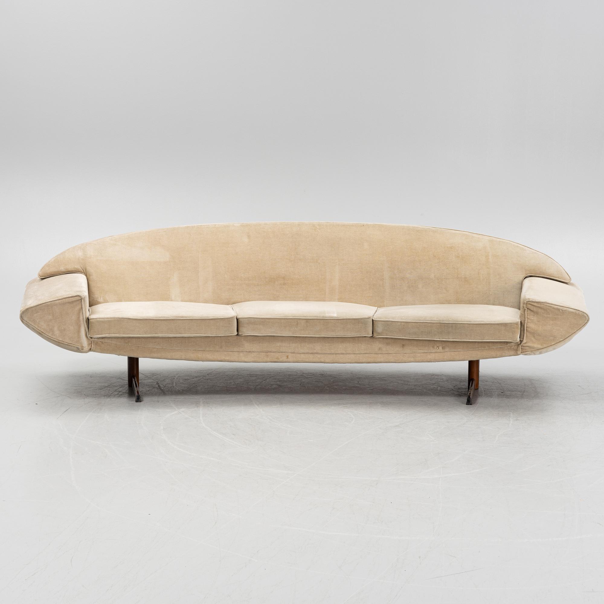 Johannes Andersen, a 'Capri' sofa and easy chair, Trensum, 1960's.