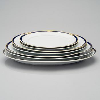 DINNERWARE SET, 89 pcs, porcelain, AB-model, Arabia, Finland 1930-49.