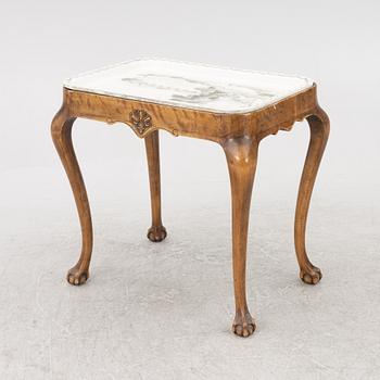 Josef Ekberg, a Rococo style tea table, Gustavsberg, first half of the 20th Century.