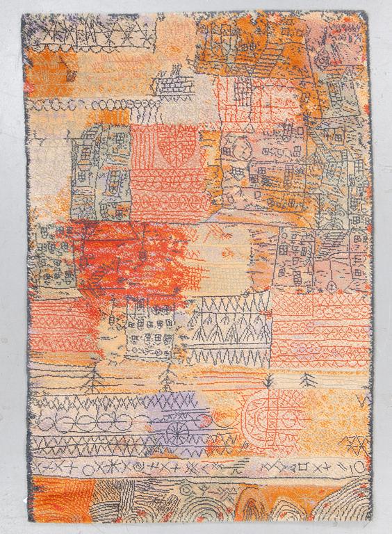 A Paul Klee rug, 'Florentinisches villenviertel'. Machine made pile.