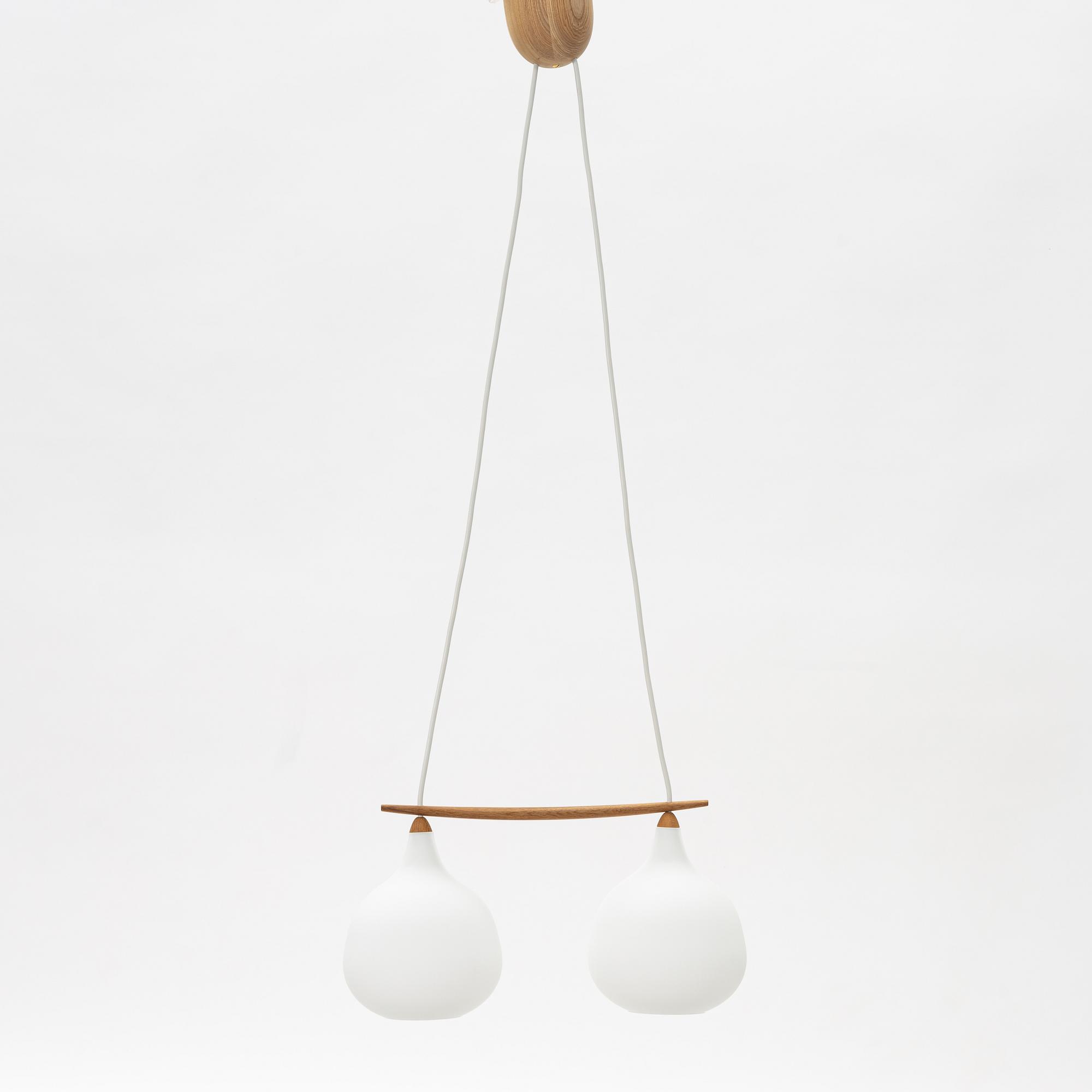 Uno & Östen Kristiansson, taklampa, Luxus, Vittsjö, 1960/70-tal.