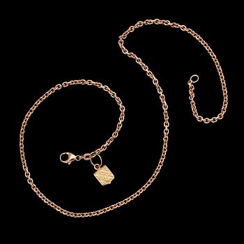 COLLIER, 18K guld, Balestra. Vikt ca 15 g.