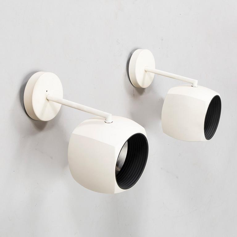 Valto Kokko, four "Kuutiopallo" ceiling-/wall lamps, i-Valo, 1970s.