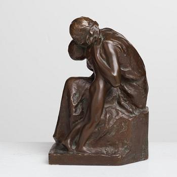THEODOR LUNDBERG, Skulptur, brons. Sign och dat 1909. Gjutarstämpel. Höjd 30 cm.