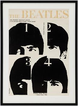 Waldemar Swierzy, a promotional poster, The Beatles, "A Hard Day’s Night”, Walter Shenson/United Artists, 1964.