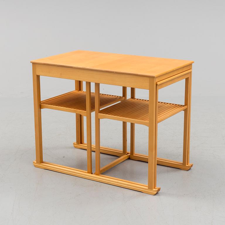 CARL MALMSTEN, satsbord, 3 delar "Släden", Åfors möbelfabrik.