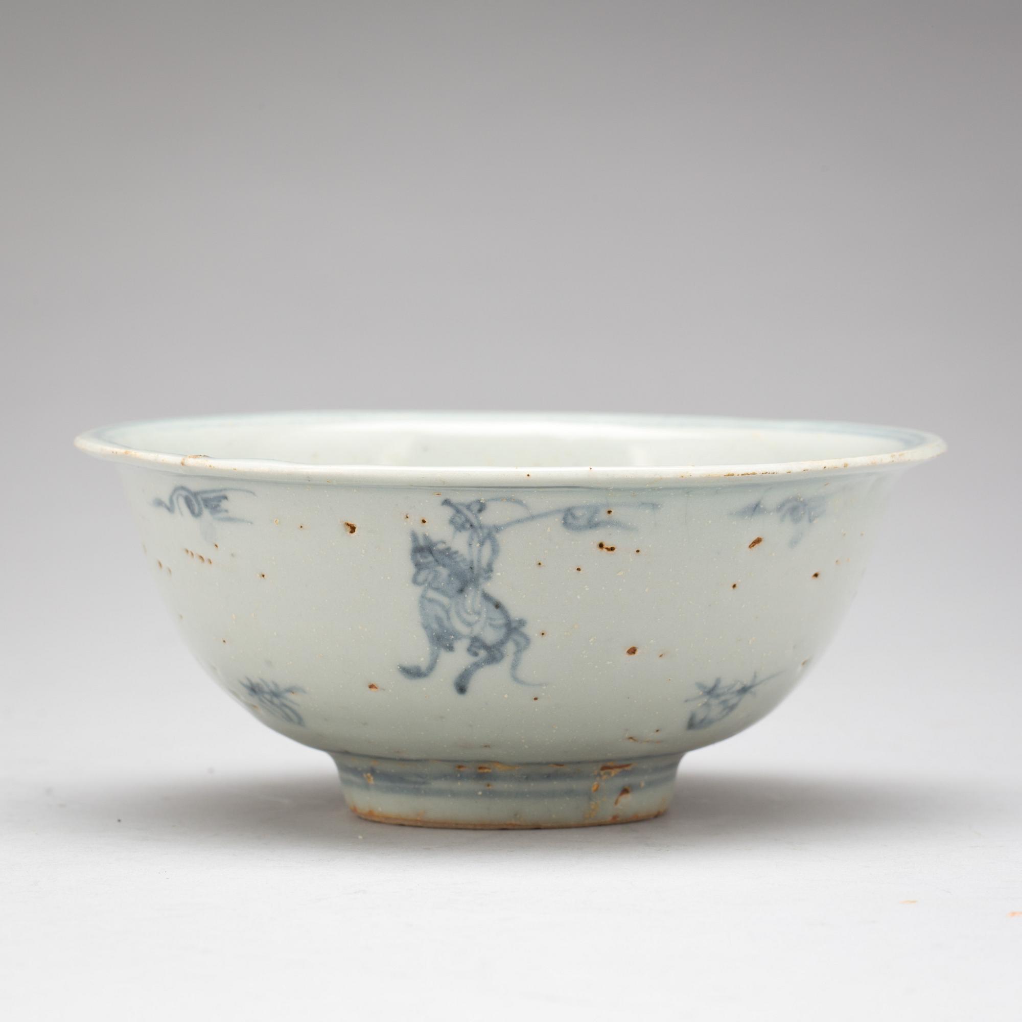 SKÅL, porslin, Sydostasien, troligen 15/1600-tal.