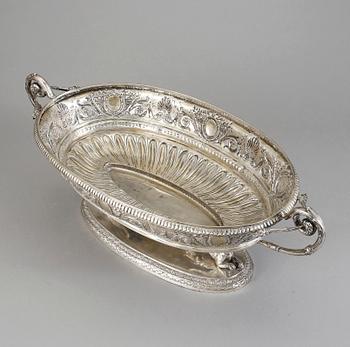 JARDINIERE, silver, fantasistämplar, Frankrike, Empirestil, vikt 4010 gr.