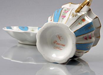 CHOKLADKOPP med FAT, porslin, Frankrike.