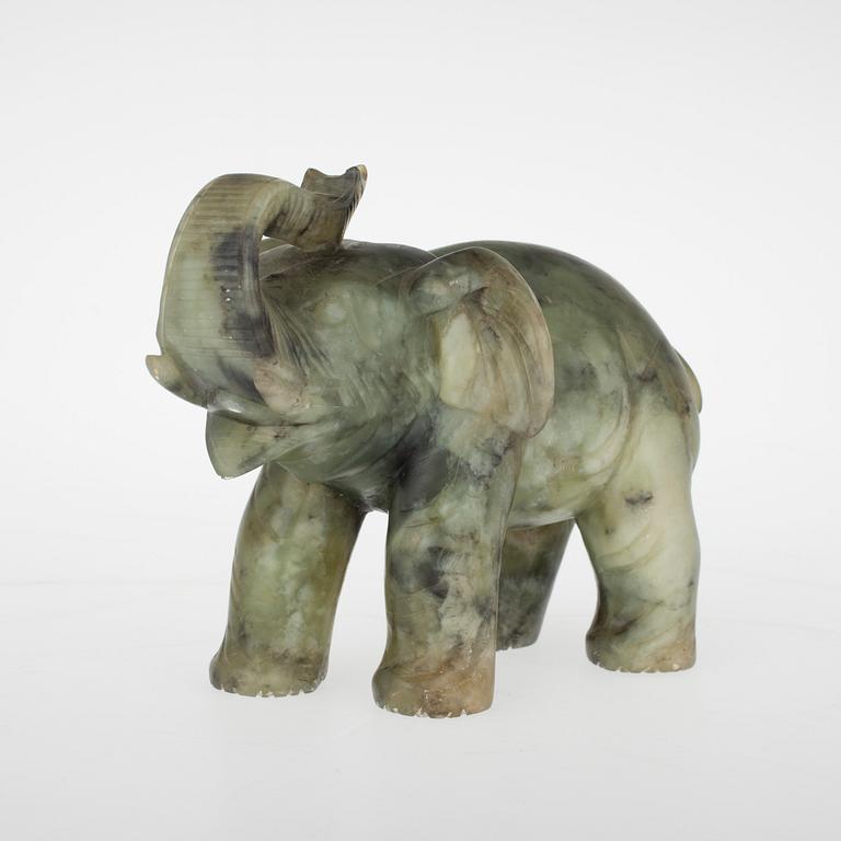 ELEFANT, soapstone, Kina 1900-tal.