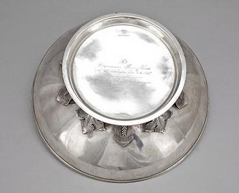 An Atelier Borgila silver bowl, Stockholm 1927.