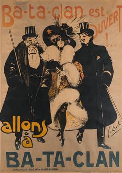 A FRENCH POSTER, "Bataclan" ca 1900, Georges Dola 1872-1950.