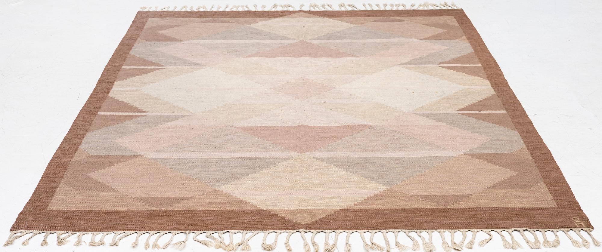 Anna-Johanna Ångström, a flat weave carpet, signed Å, c. 285 x 200 cm.