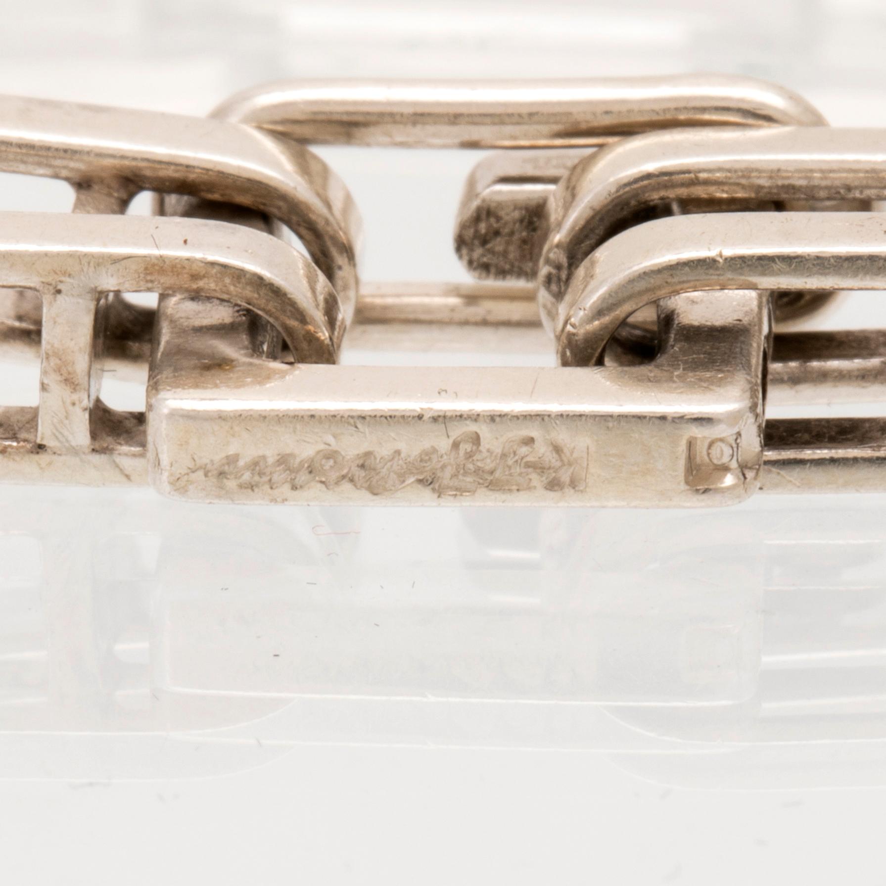 A silver bracelet by Karl-Ingemar Johansson, Gothenburg 1976.