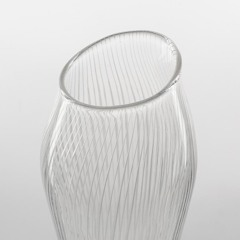 Tapio Wirkkala, a model 3215 glass vase, Iittala, Finland.