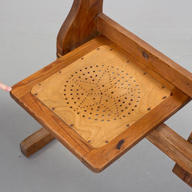 BÄNKRAD furu, 1900-talets första hälft.