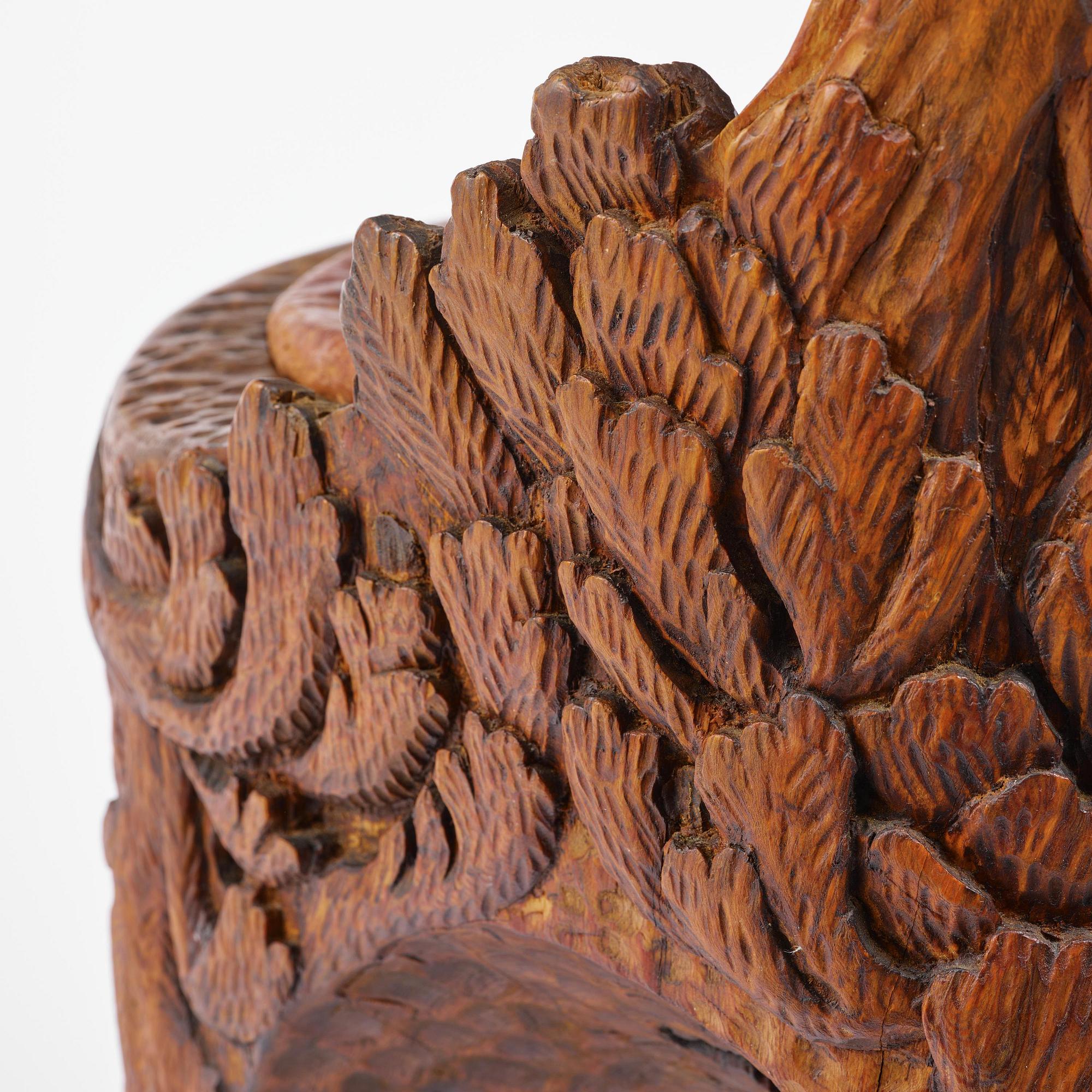 Knut Fjaestad, stabbestol, jugend, Sverige, 1915.