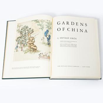 Two books, Gardens of China, by Osvald Siren and The Pageant of Peking, by Donnald Mennie and Putnam Weale.