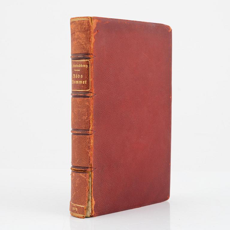 Bok, August Strindberg, "Röda rummet", originalupplagan, Stockholm 1879.