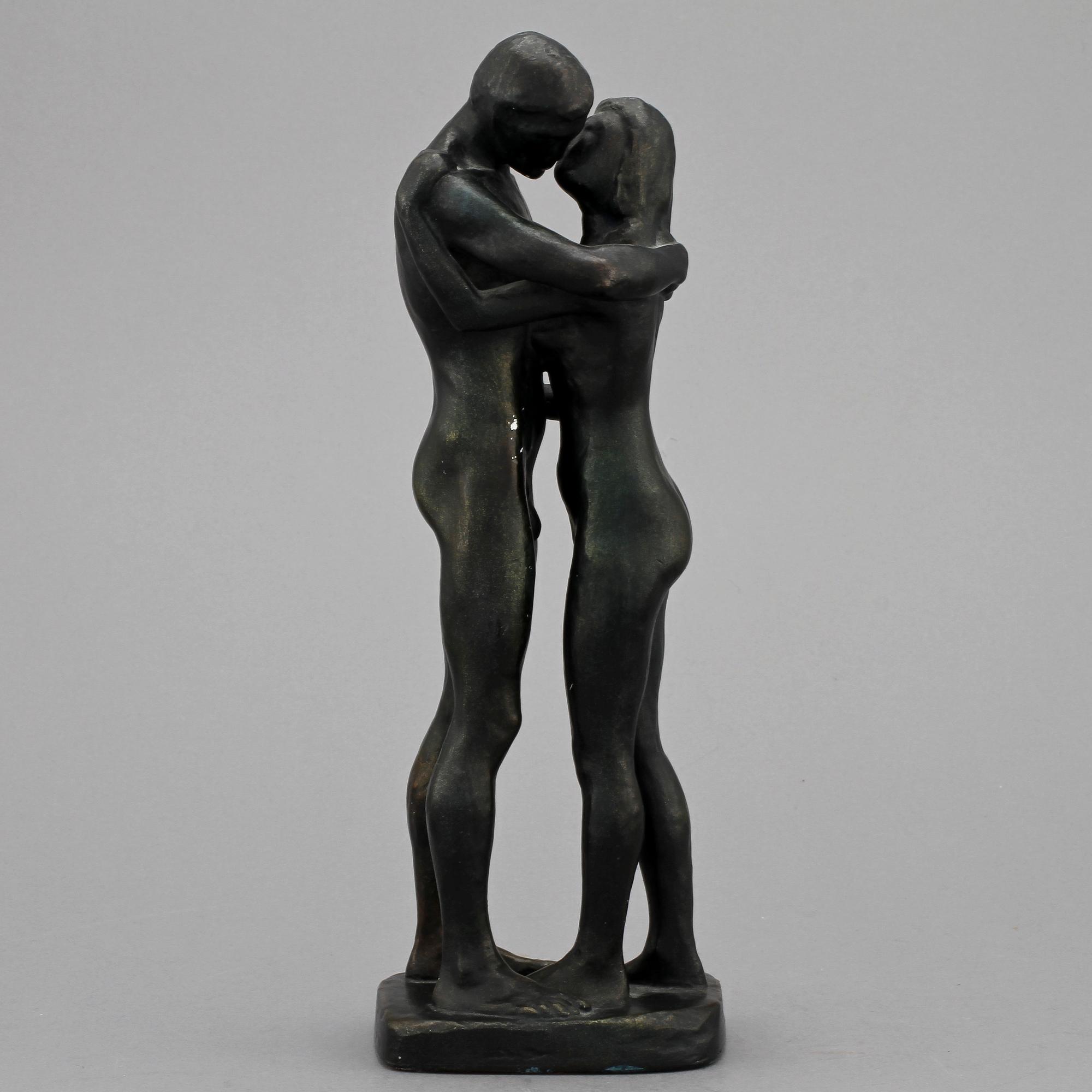 GUDMAR OLOVSON, skulptur, gips, sign. Även sign o dat Paris 1976 undertill.