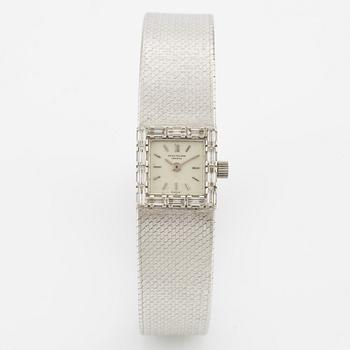 Patek Philippe, armbandsur, "Baguette Diamonds Bezel", 16 x 16 mm.