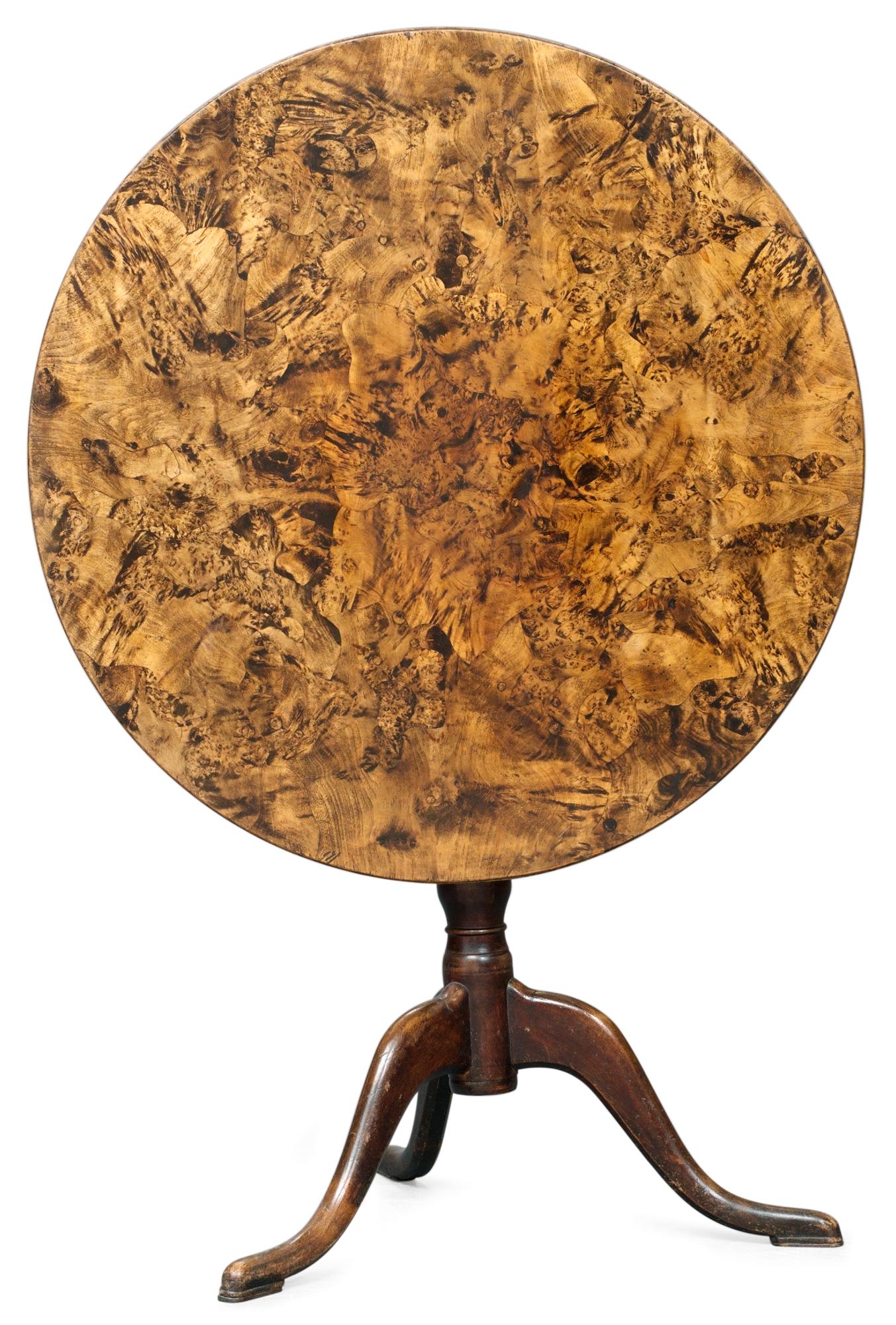 A Swedish 18th century tilt-top table.
