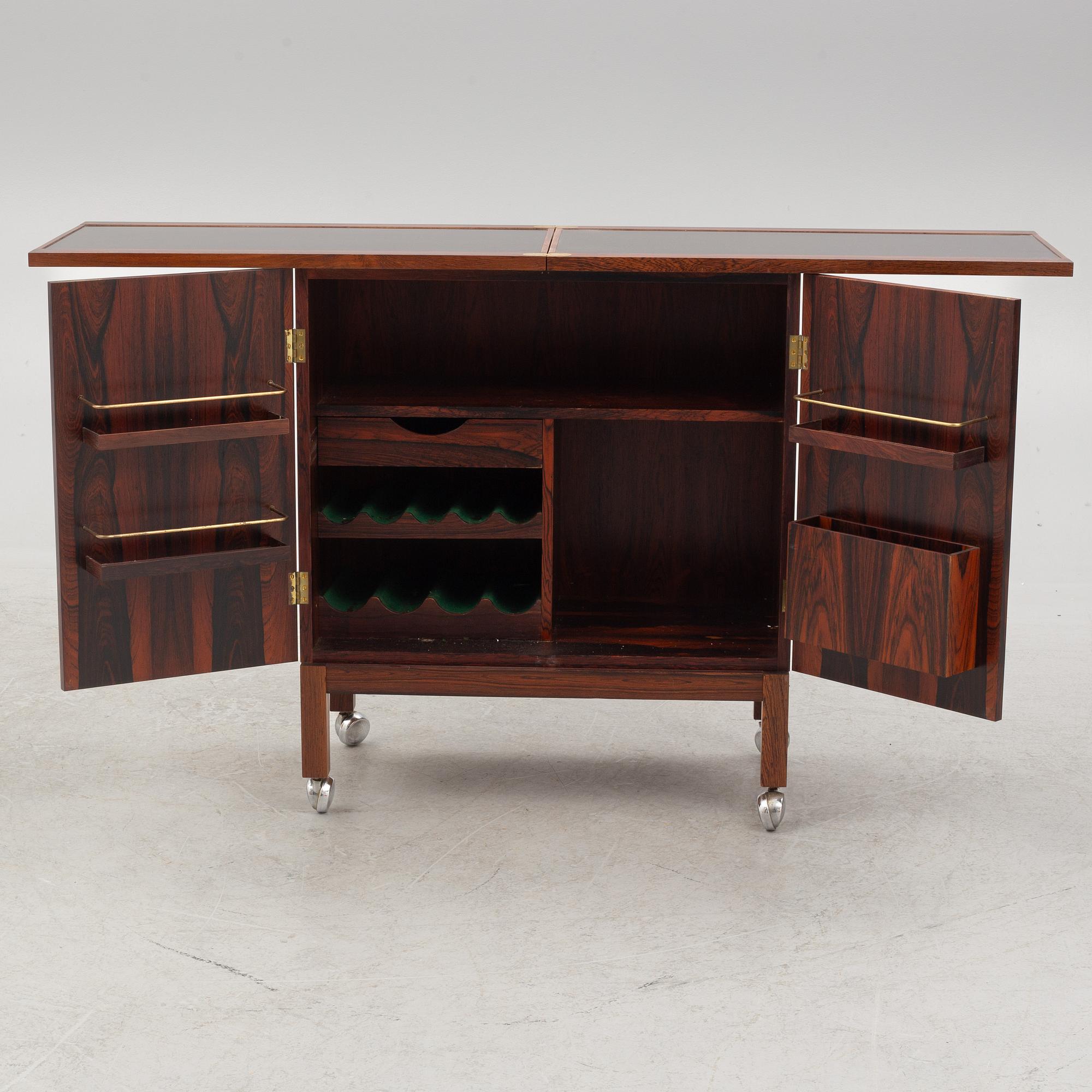 Torbjørn Afdal, bar cabinet, "Times", Bruksbo, Norway, mid-20th century.