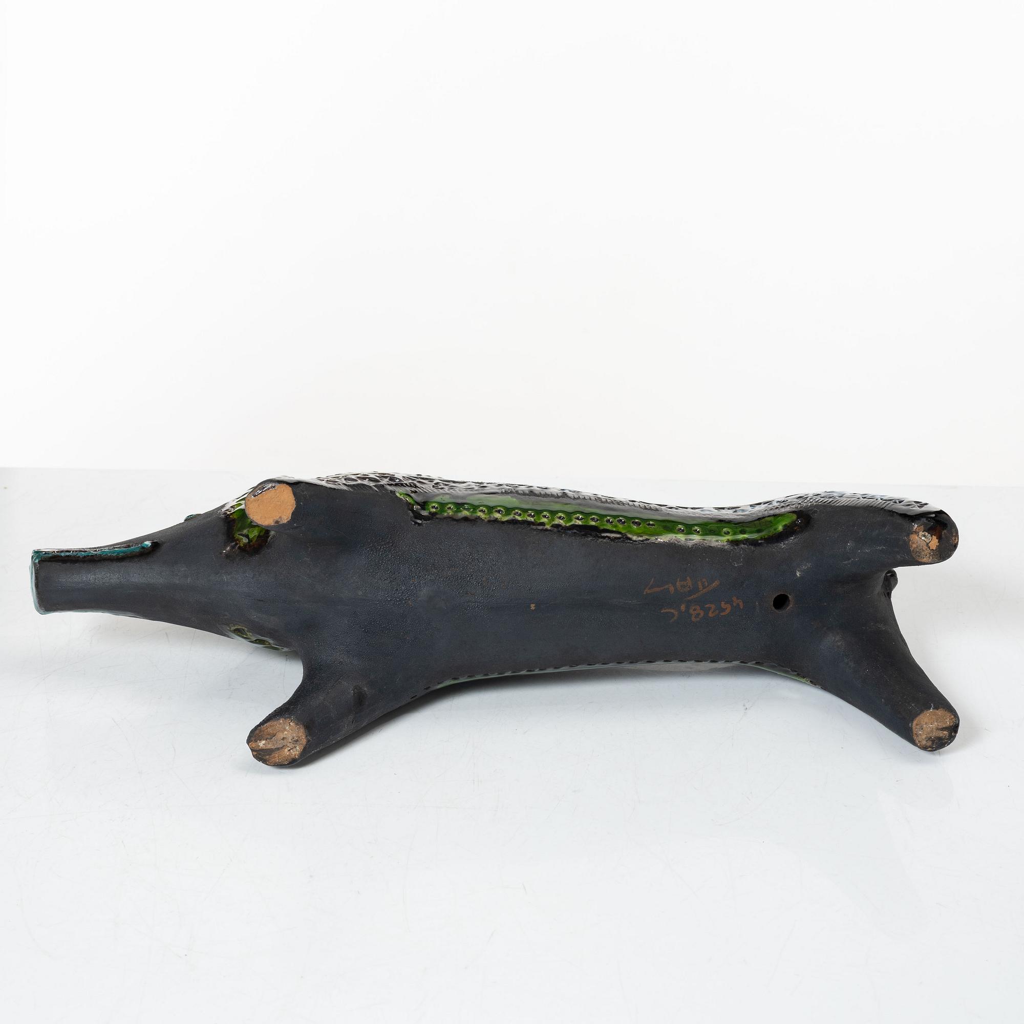 Aldo Londi, Wild boar, ceramic, Bitossi.