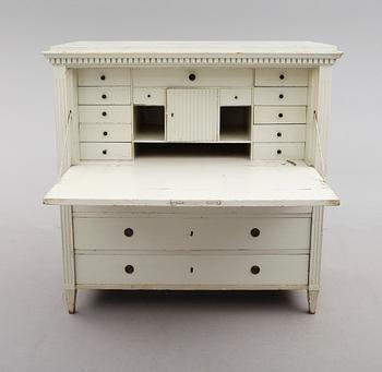 CHIFFONJÉ, sengustaviansk, omkring år 1800.