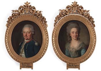 365. Per Krafft d.ä., Fredrik Adolf Ulrik Sparre of Rossvik (1746-1812) & Ebba Margareta Sparre, born de Geer of Leufsta (1756-1814).